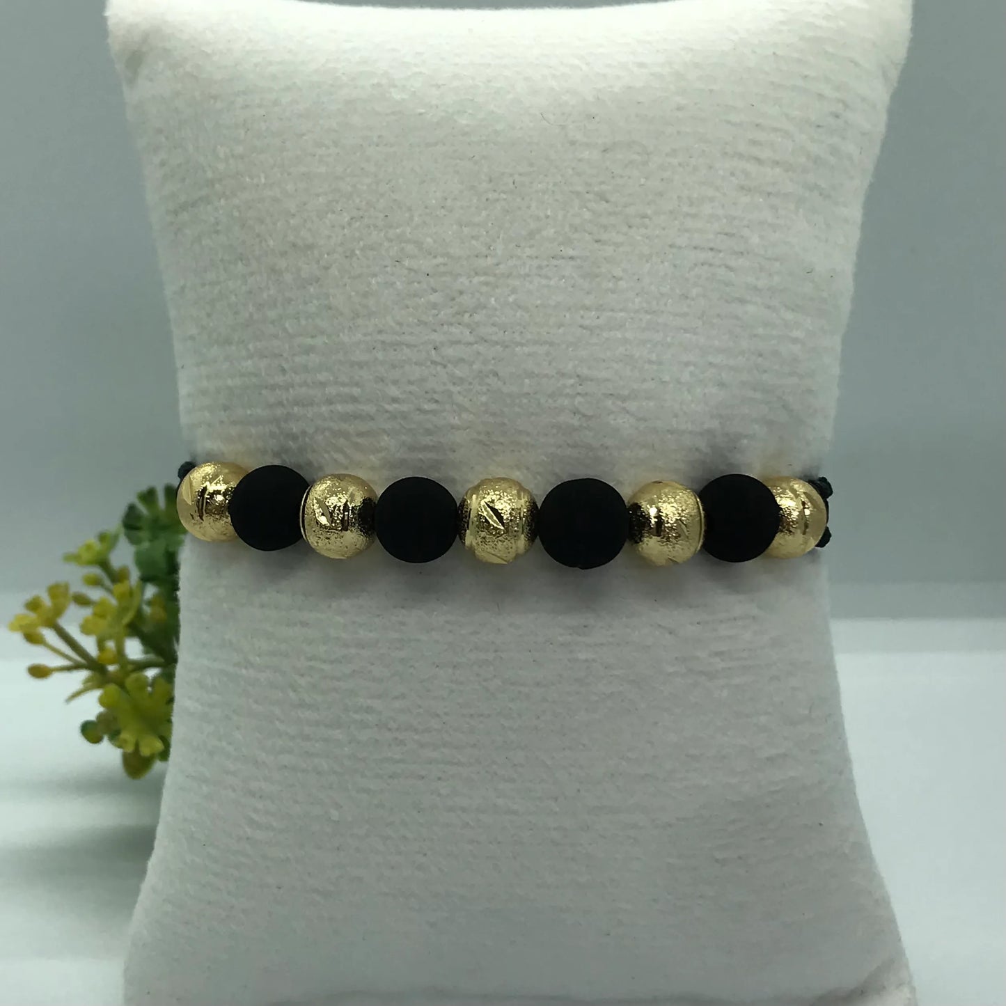 Manilla Tejida Italy-Aurum Balín (8mm) en Oro Laminado 18k