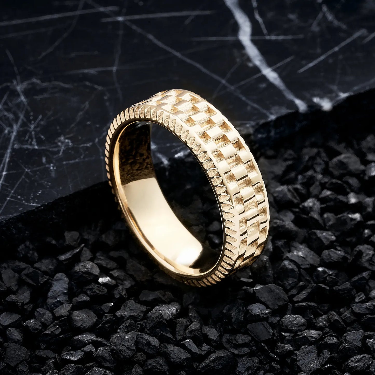 anillo esparta oro laminado 18k