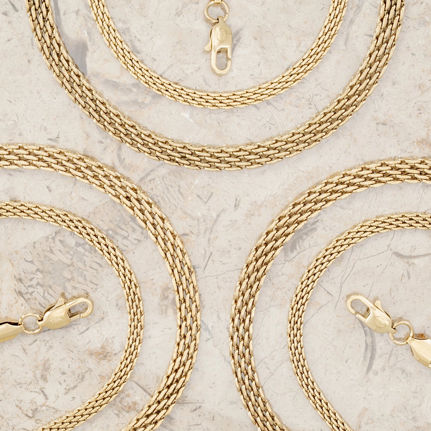 cadena china oro laminado