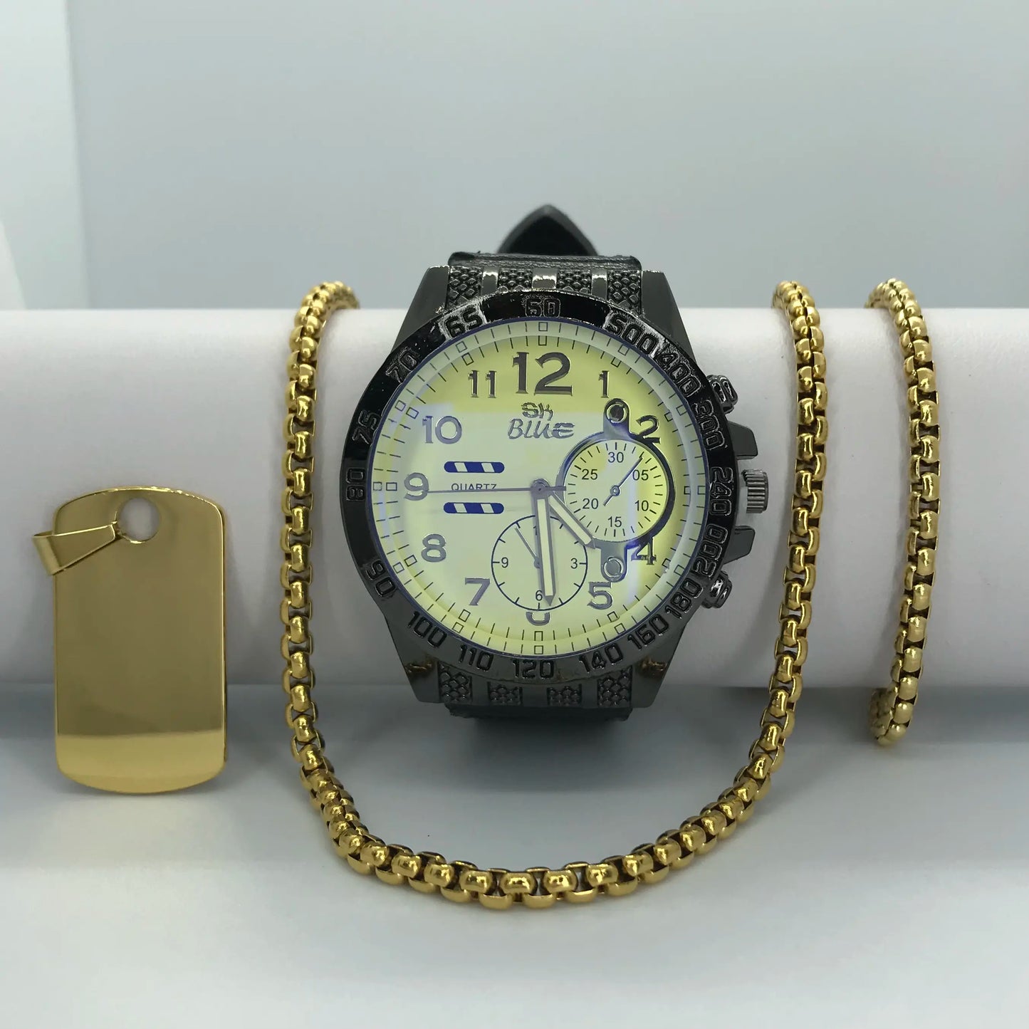 Combo veneciano con reloj en oro laminado