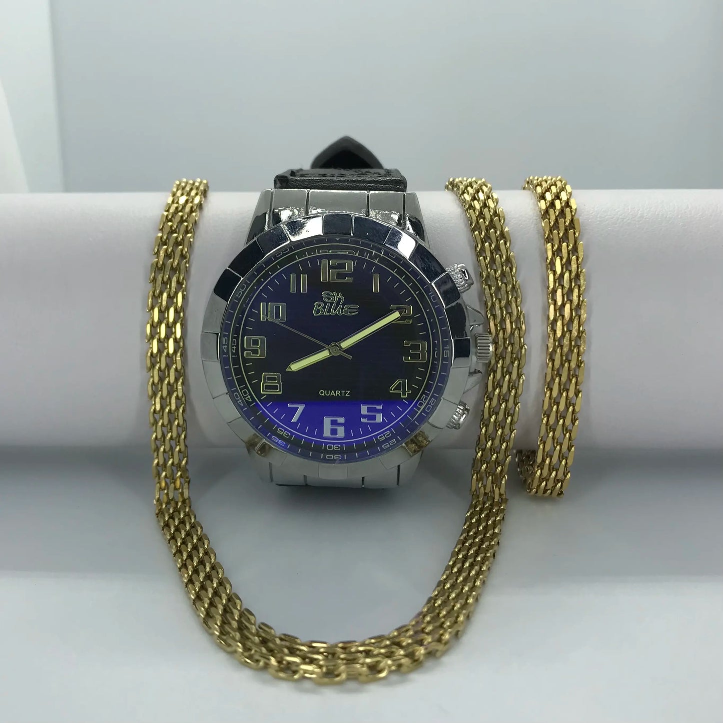 combo chino mas reloj en oro laminado