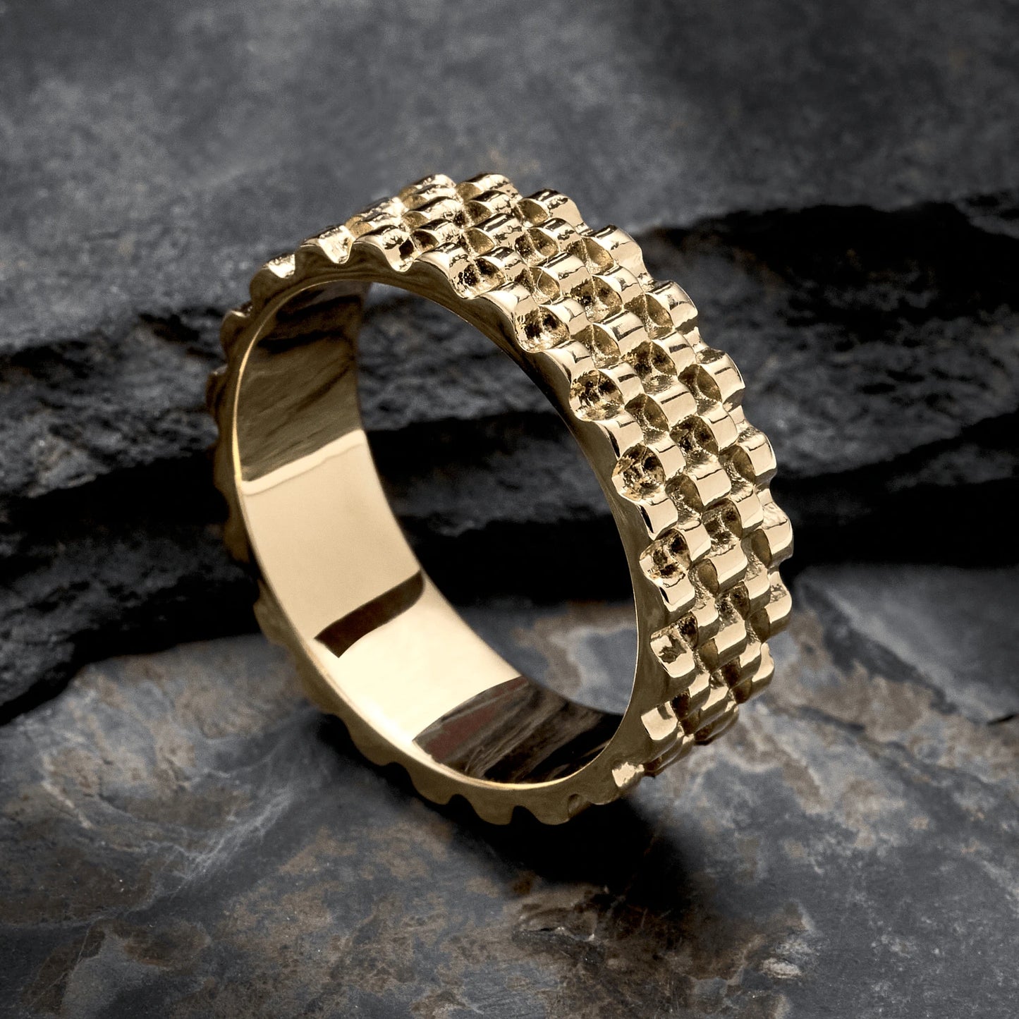 anillo titan oro laminado 18k