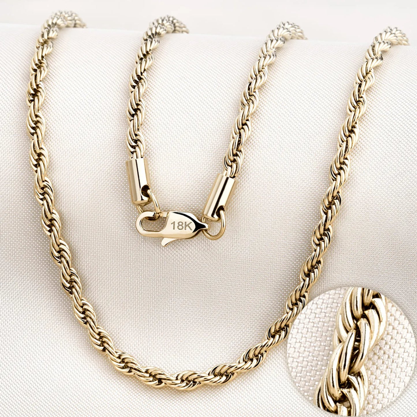 cadena lazo oro laminado