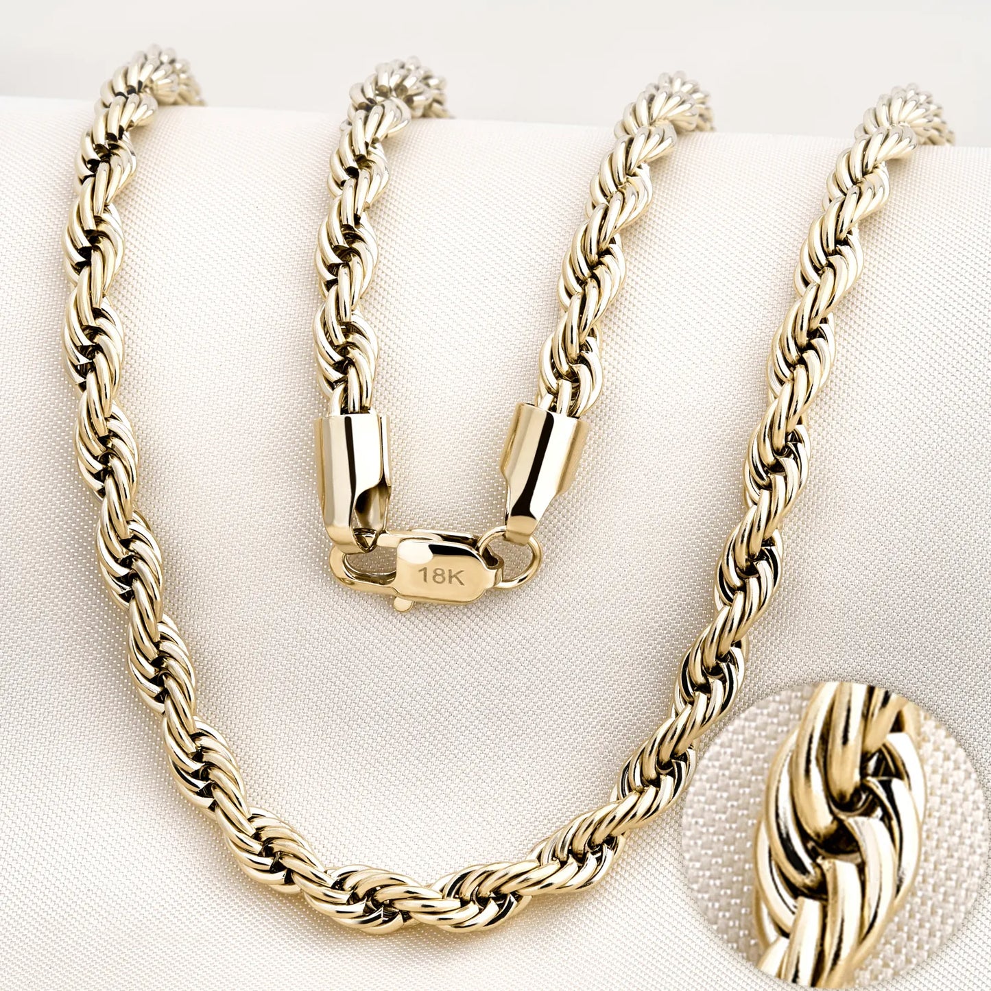 cadena lazo oro laminado