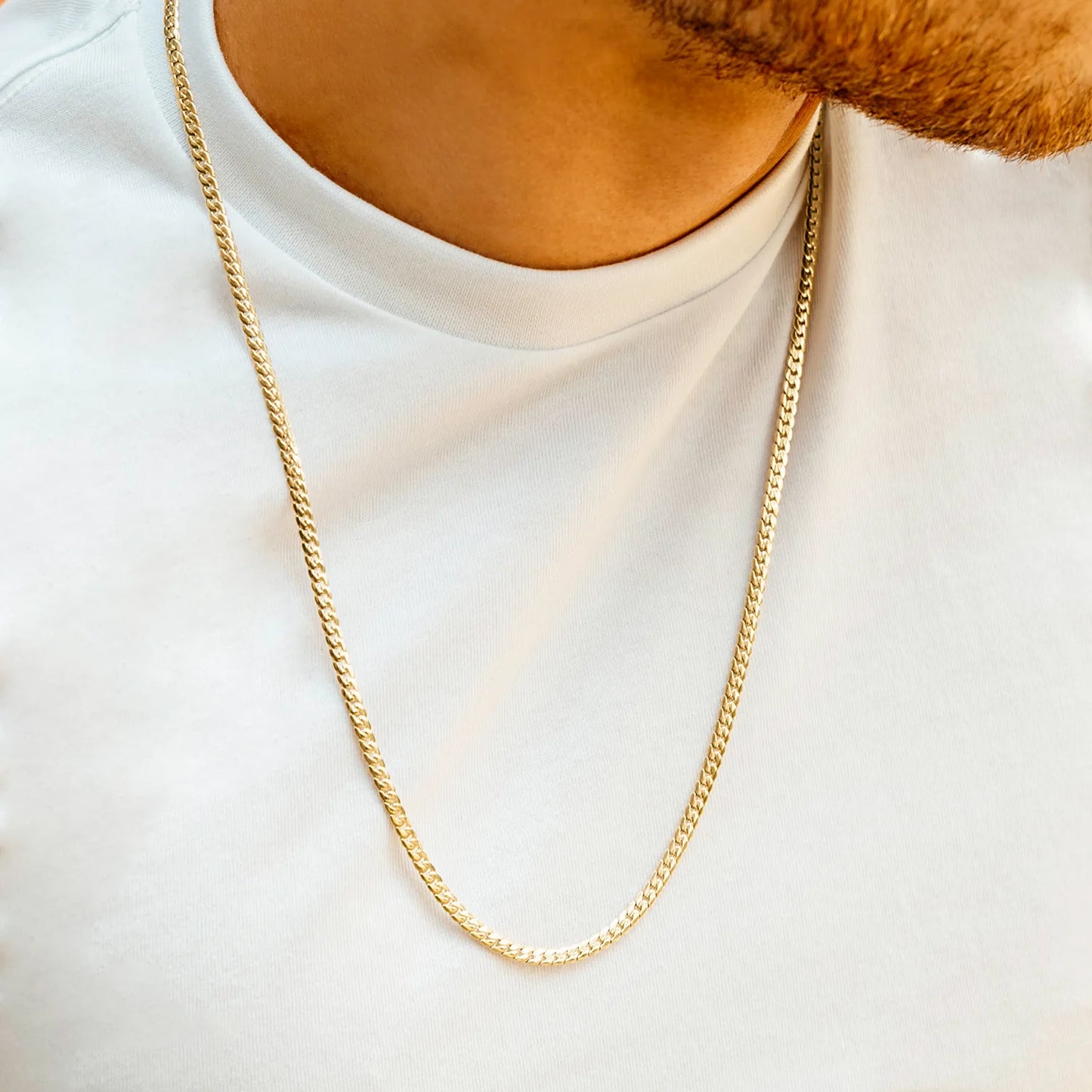 cadena serpiente oro laminado