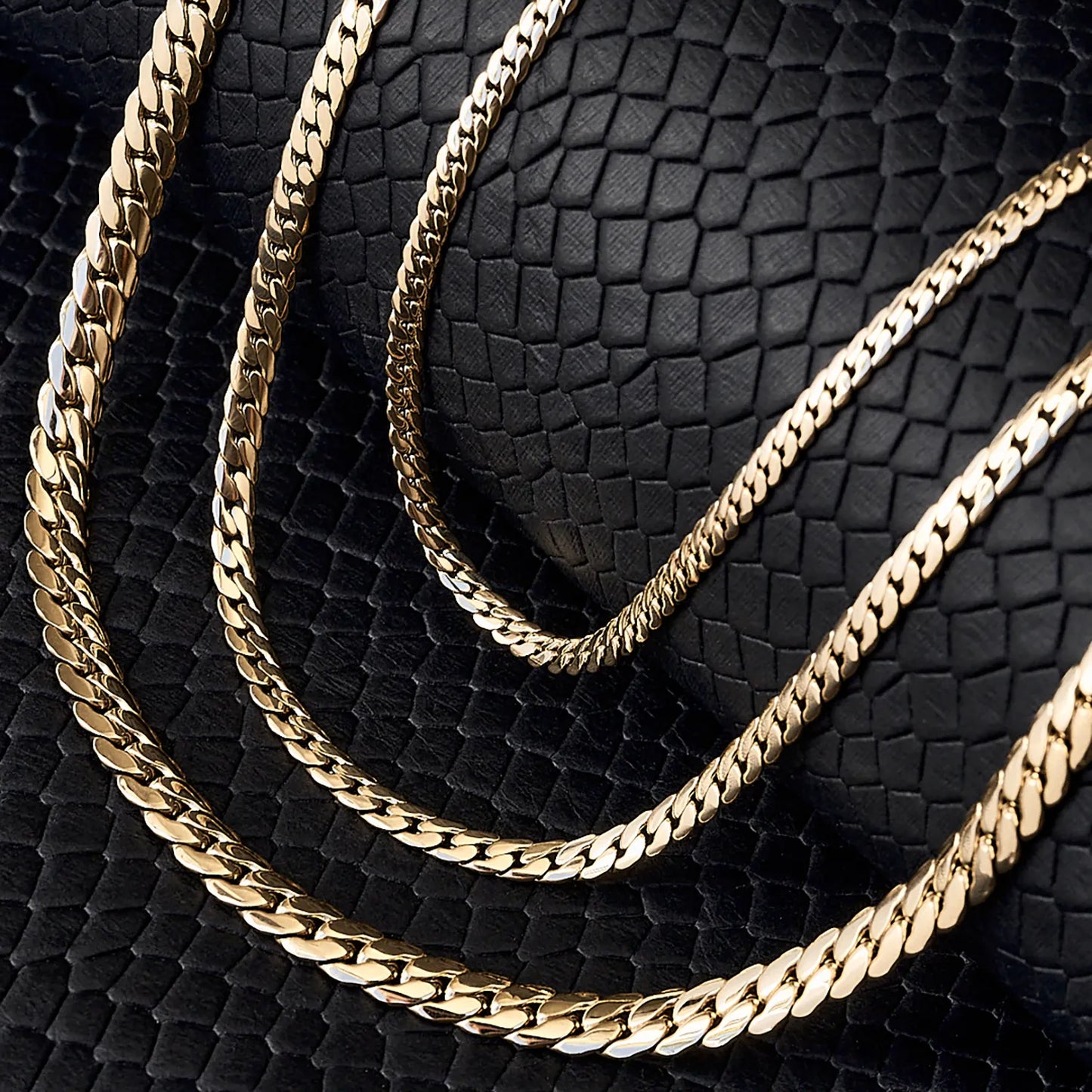 cadena serpiente oro laminado