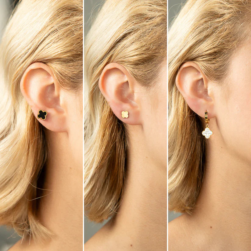 aretes en oro laminado 18k