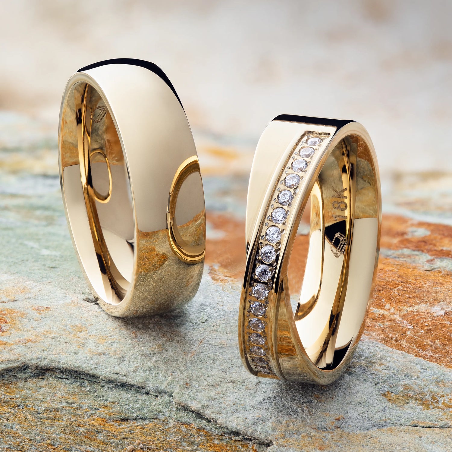argollas oro laminado 18k