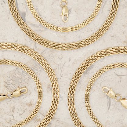 cadena china oro laminado