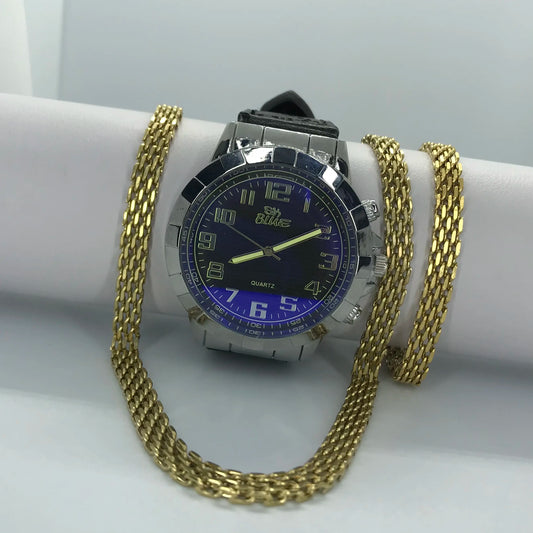 combo chino mas reloj en oro laminado