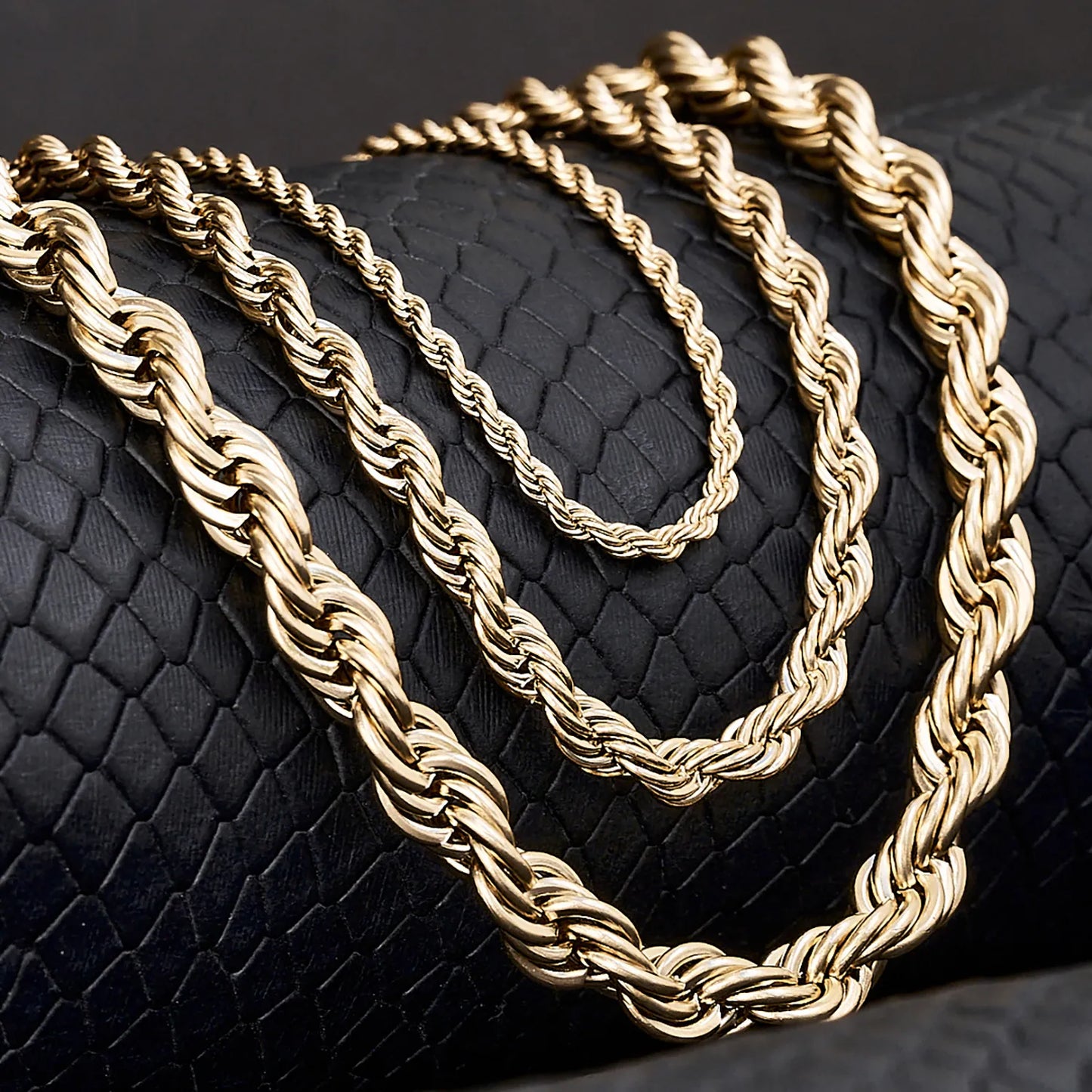 cadena lazo oro laminado 