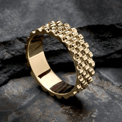 anillo titan oro laminado 18k