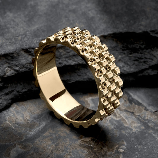 anillo titan oro laminado 18k