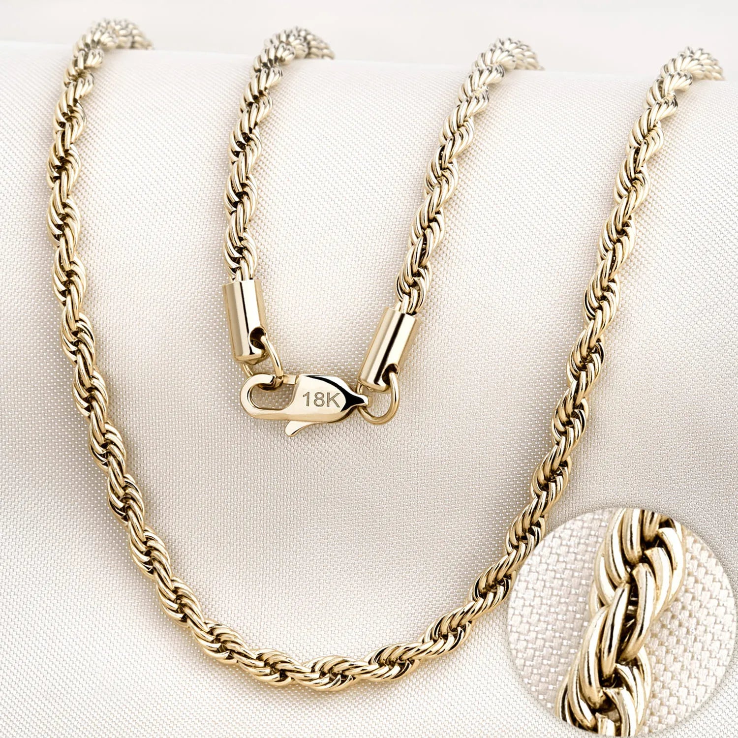 cadena lazo oro laminado 