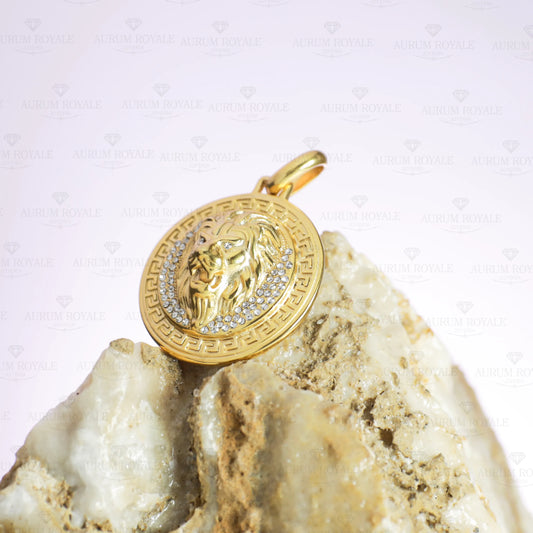 dije león oro laminado 