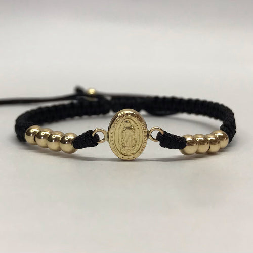 manilla virgen guadalupe  oro laminado