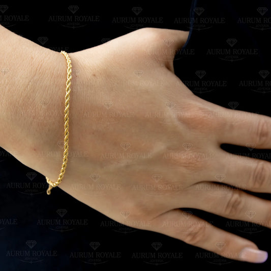 pulsera lazo oro laminado