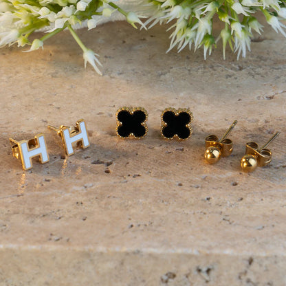 aretes en oro laminado