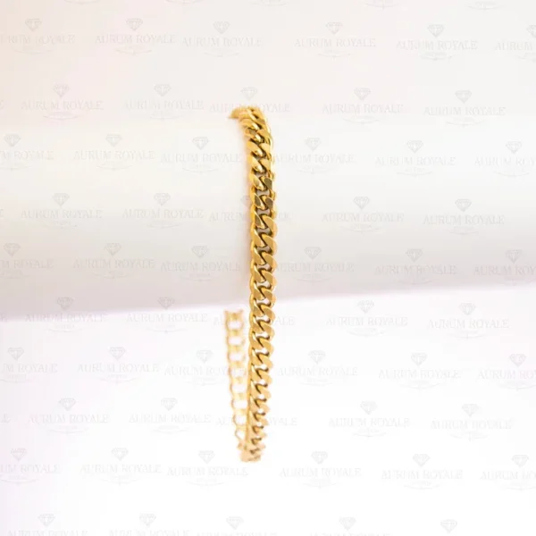 Pulsera cubana oro laminado