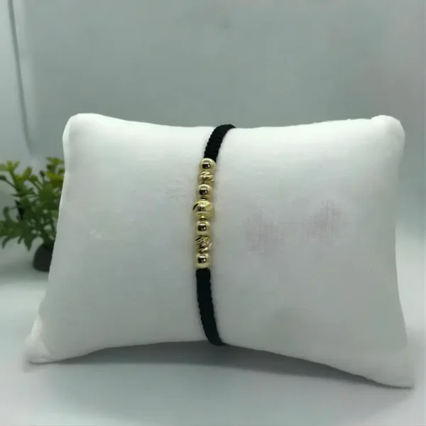 Manilla tejida trío dorado