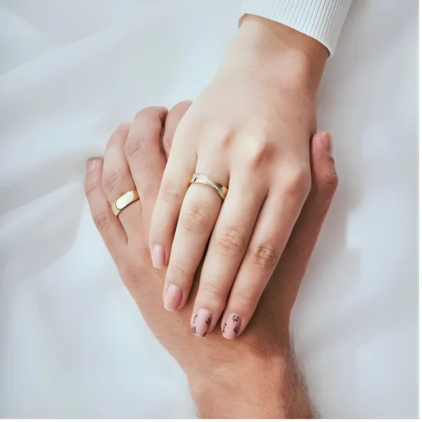 Argollas de matrimonio siena en oro laminado