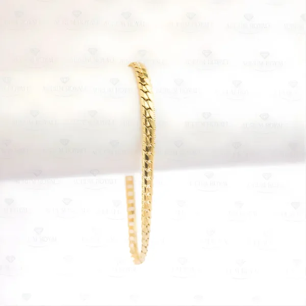 Pulsera grabada oro laminado hombre