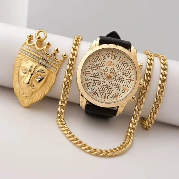 combo cubano en oro laminado 18k