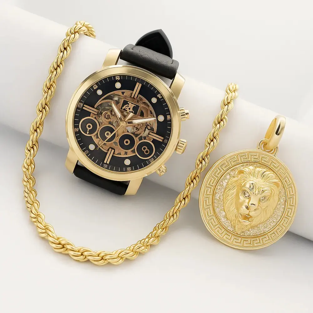 combo lazo en oro laminado 18k