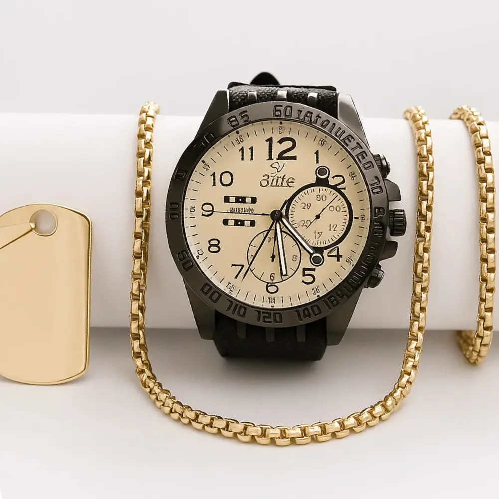 combo veneciano en oro laminado 18k