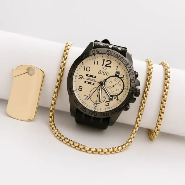 combo veneciano en oro laminado 18k