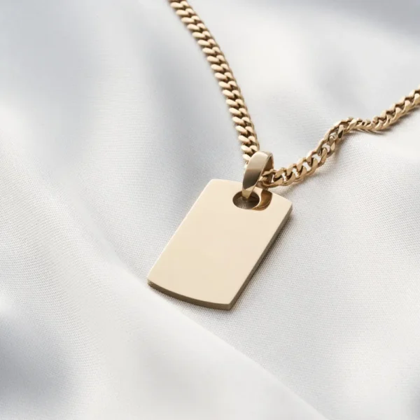 dije placa en oro laminado 18k