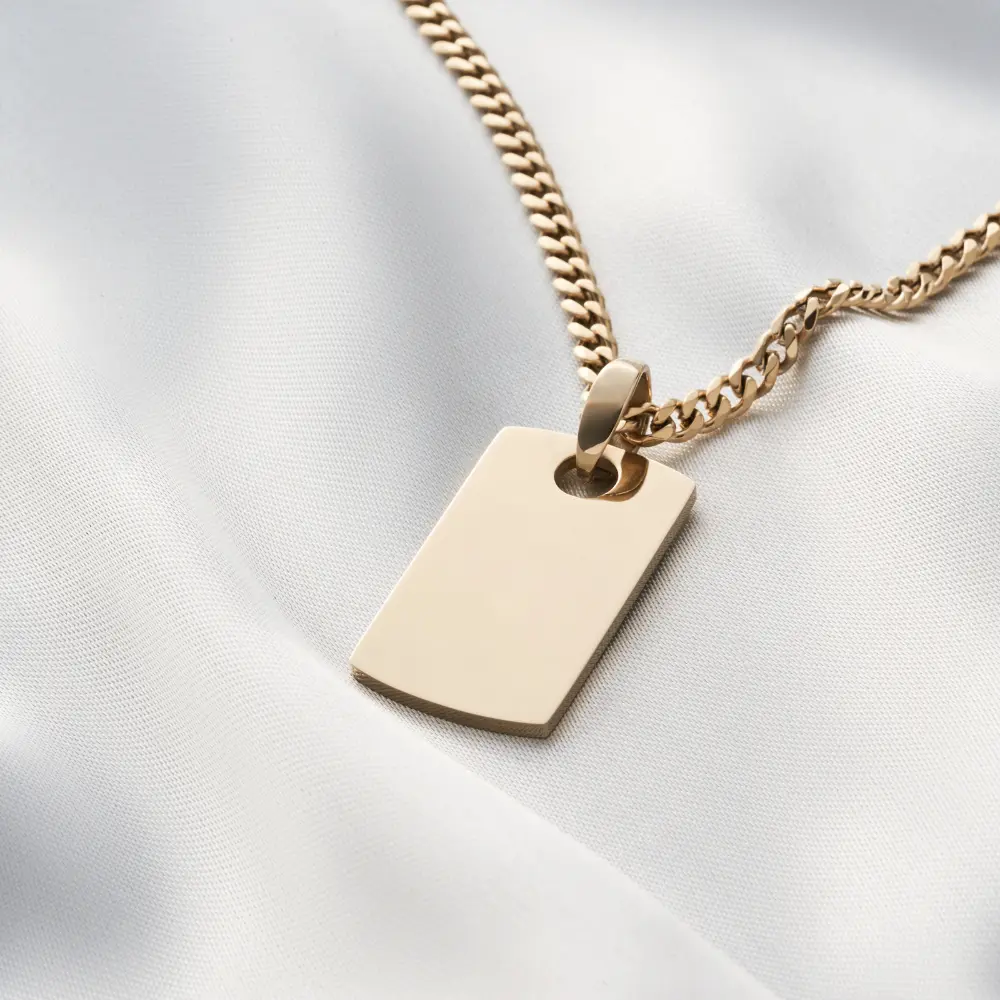 dije placa en oro laminado 18k