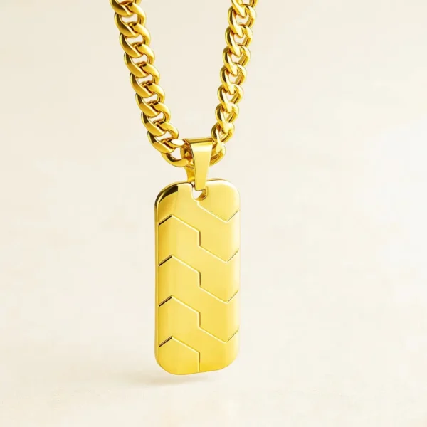 Dije placa estilo Roblox en oro laminado 18k