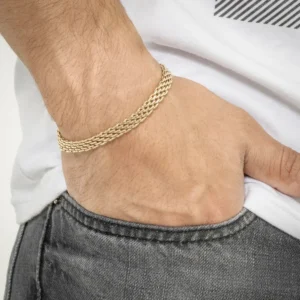 pulsera china oro laminado