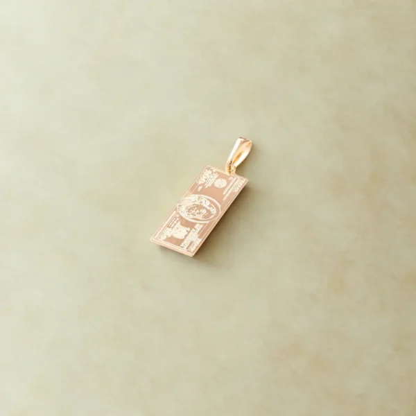 Dije en Oro Laminado de Billete de Dólar – Detalle Fino y Único