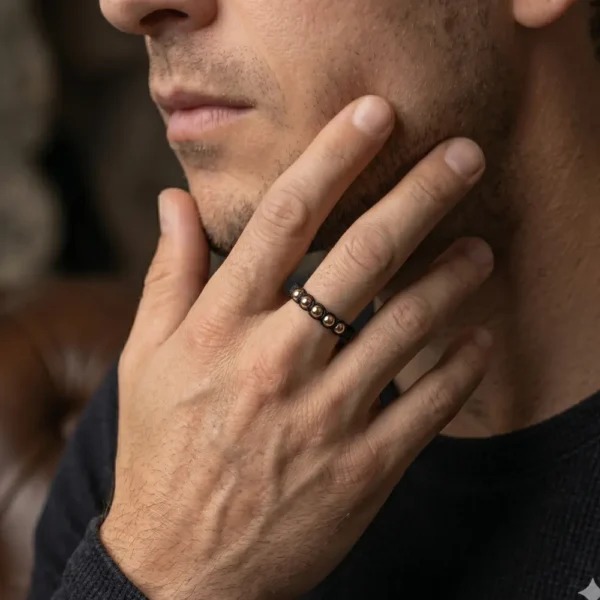 Anillo en Oro Laminado 18k Tejido – Ajustable, Resistente y con Estilo